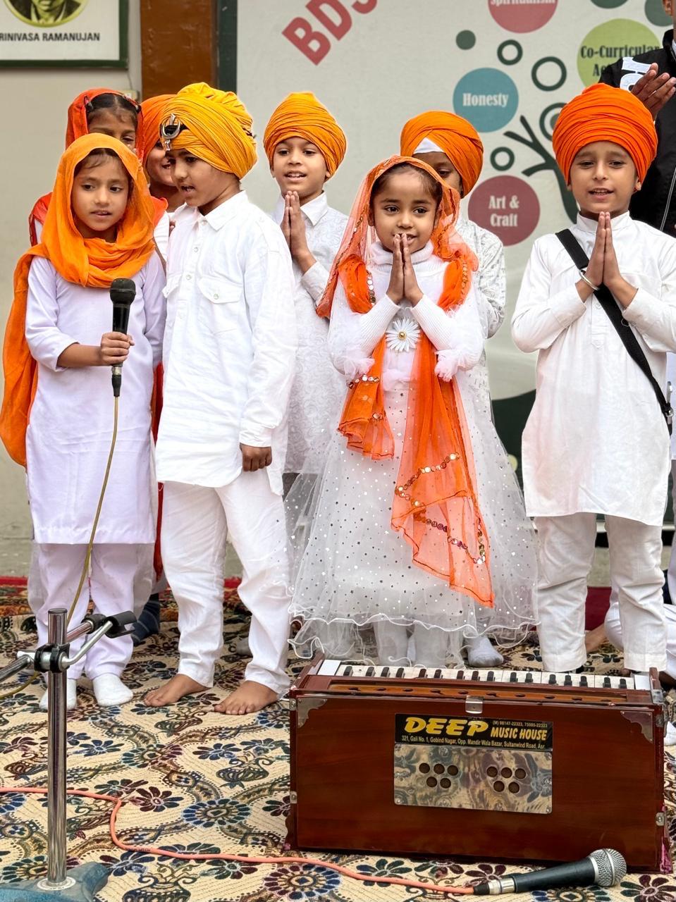 Students performing cultural program at BDS School